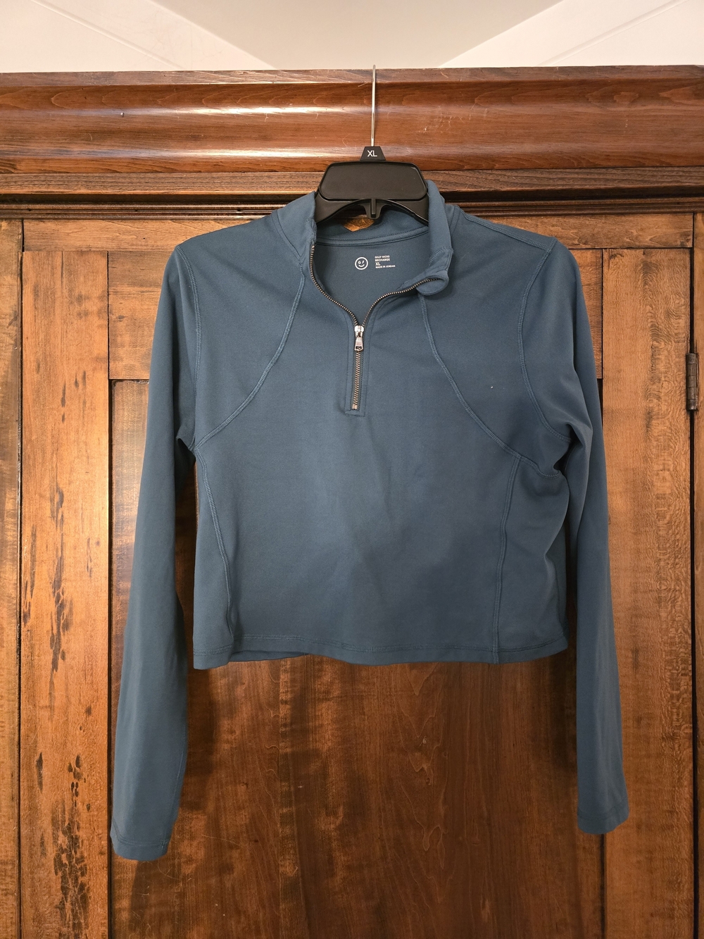 Gilly Hicks Teal Blue Half-Zip Pullover XL